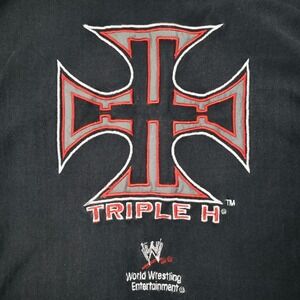 Vintage Triple H WWE Steve & Barry's Black Mens‎ Small Atheltic Dept Hoodie Y2K